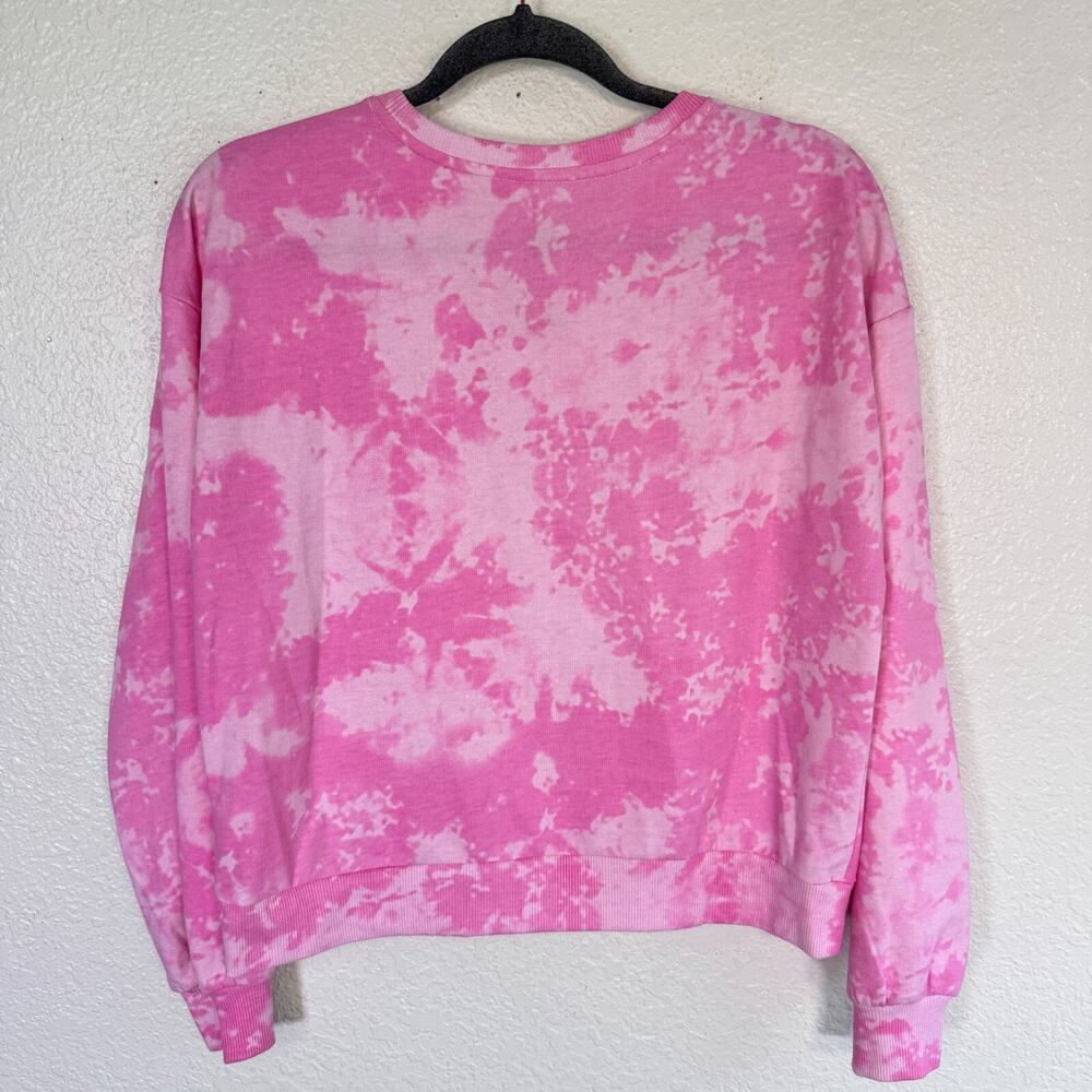 Disney World Sweatshirt Women XL But First Disneyland Parks Merch Tie Dye Sequin - Picture 2 of 10